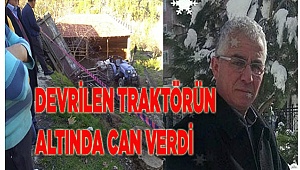 Traktörün altında kaldı