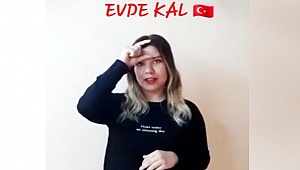 PAÜ Öğrencileri İşaret Diliyle #EvdeKal Dedi