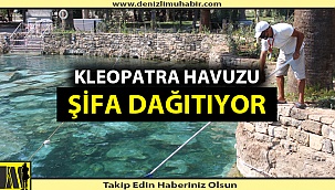 Denizli'de Kleopatra Havuzu'na yoğun ilgi