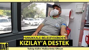 Pamukkale Belediyesinden Kızılay’a destek