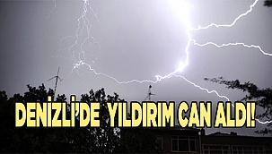 Denizli'de  yıldırım can aldı!