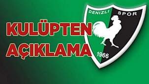 Denizlispor'dan Oğuz Yılmaz açıklaması