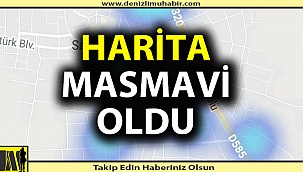 O ilçede korona haritası masmavi oldu