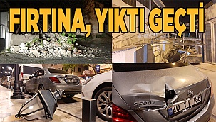 Denizli’de şiddetli rüzgar kent genelinde hayatı olumsuz etkiledi