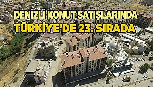 Denizli konut satışlarında Türkiye’de 23. sırada