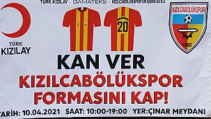 Kızılcabölükspor’dan kan bağışına formalı destek