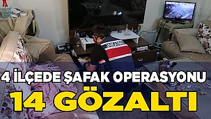 4 ilçedeki 19 adrese şafak vakti narkotik operasyonu: 14 gözaltı