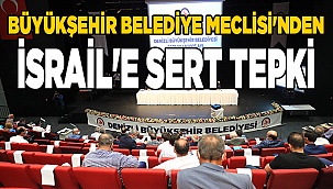 Büyükşehir Belediye Meclisi'nden İsrail'e sert tepki