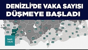 Denizli vaka haritası güncellendi