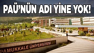 PAÜ'nün adı yine yok !
