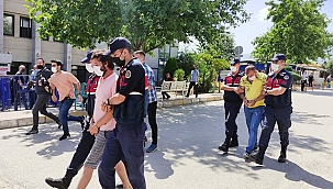 Şantaj çetesinin üyeleri adliyeye sevk edildi