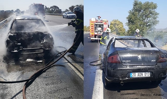  Seyir halindeyken çıkan yangında küle döndü