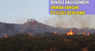 Denizli Valiliğinden orman yangını ile ilgili açıklama