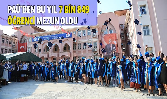 PAÜ’den bu yıl 7 bin 849 öğrenci mezun oldu