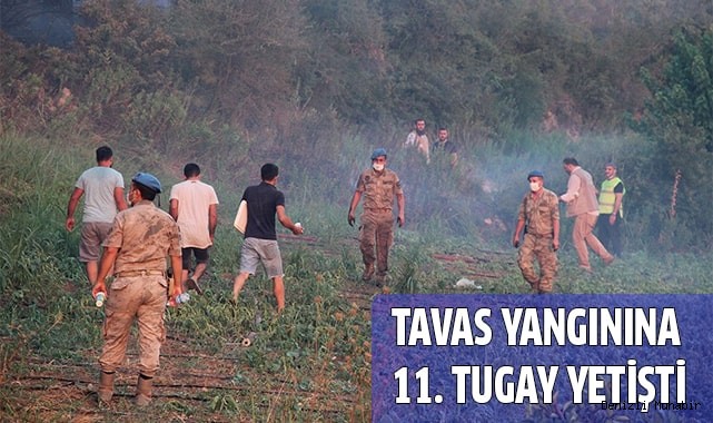 Tavas yangınına 11. Komando Tugayı yetişti
