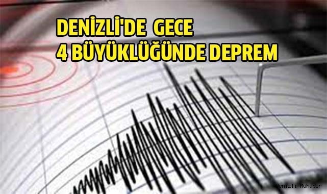 Denizli'de 4 büyüklüğünde deprem