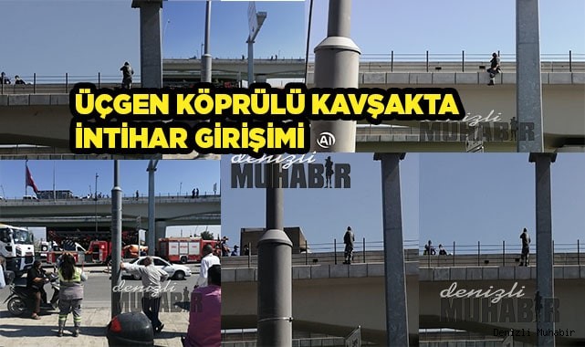 Köprülü kavşakta intihar girişimi