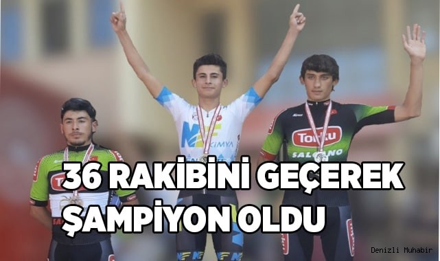 36 rakibini geçerek şampiyon oldu