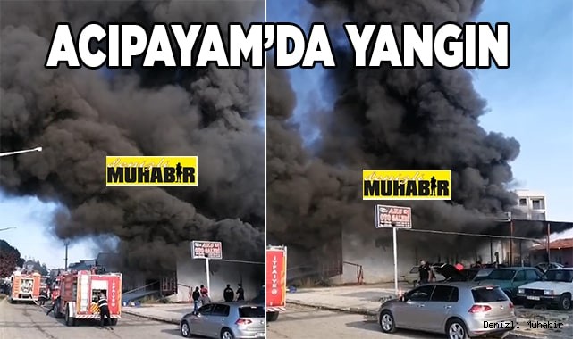 Acıpayam’da yangın