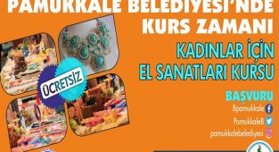 “PAMUKKALE’DE KURS ZAMANI” BAŞVURULARINDA SON GÜN 10 EKİM 2021