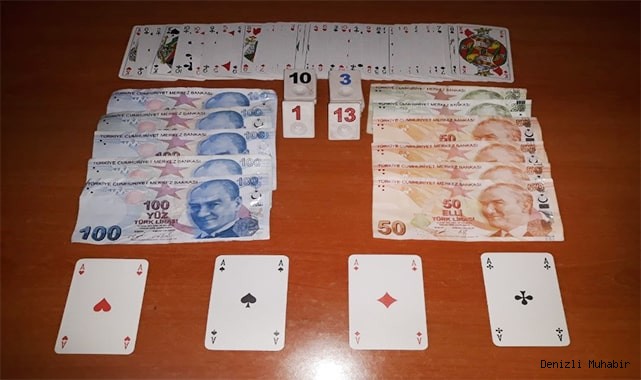 4 farklı adreste kumar oynayan 43 kişiye 52 bin TL ceza