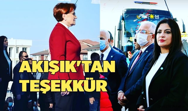 Akışık'tan teşekkür