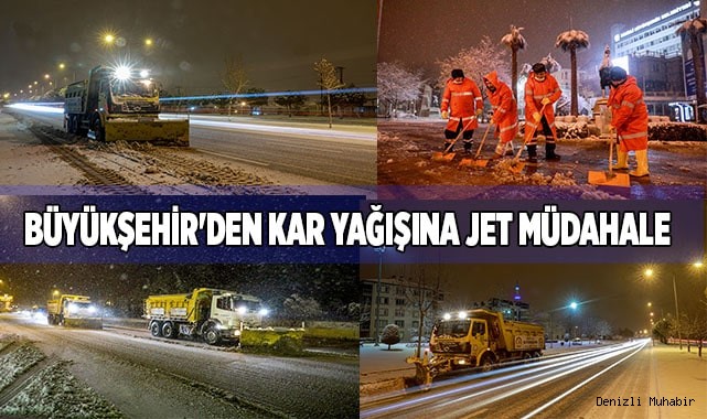 Büyükşehir ekipleri 24 saat sahada