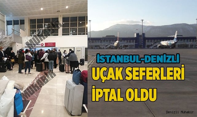 Uçak seferleri iptal oldu