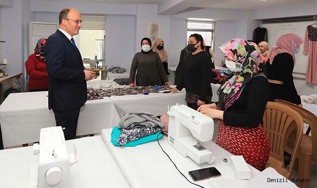 BAŞKAN ÖRKİ’DEN KURSİYERLERE ZİYARET