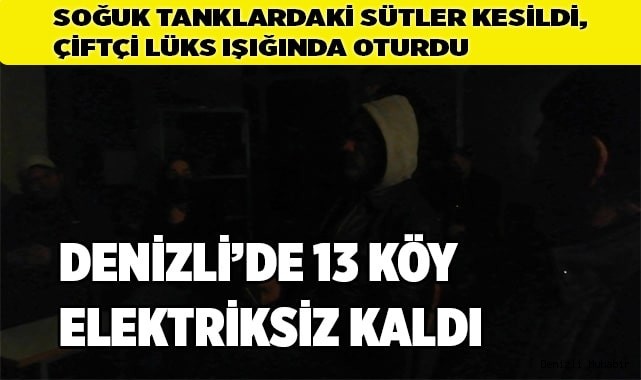  Soğuk tanklardaki sütler kesildi, çiftçi lüks ışığında oturdu