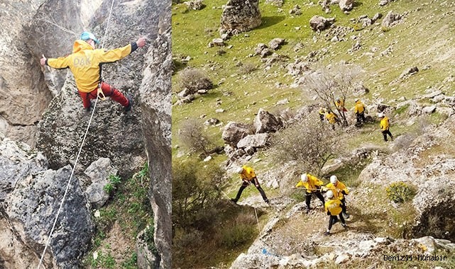 DAK gönüllülerinin iple eğitimi 7 saat sürdü