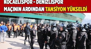 Kocaelispor - Denizlispor maçının ardından tansiyon yükseldi