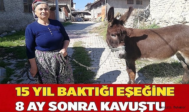 8 AYLIK HASRET SONA ERDİ, EŞEĞİNE KAVUŞTU