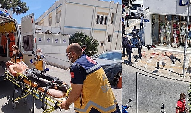 Filistinli genç,  turistlerin önünde kendini jiletledi