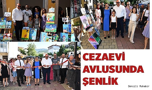 Cezaevi avlusunda şenlik