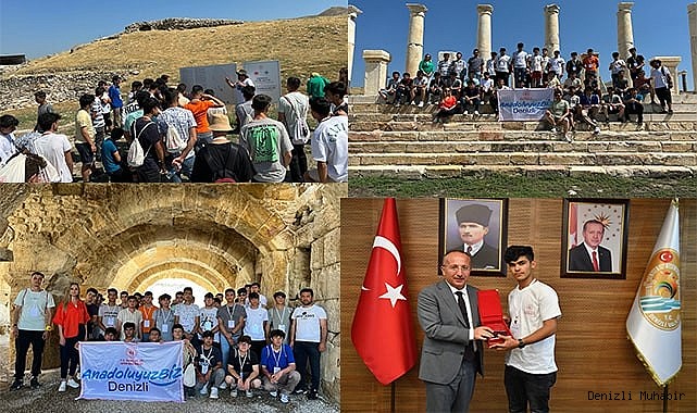 Karaman’dan gelen gençler, Denizli'nin tarihi ve kültürel dokusunu hissetti