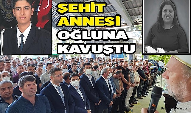Şehit annesi oğluna kavuştu