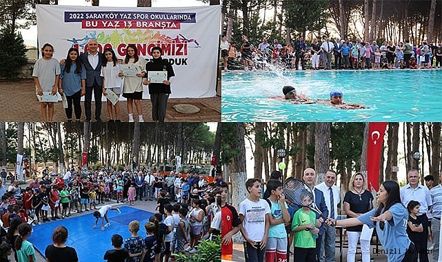 Sarayköy Yaz Spor Okulları’na şenlik havasında final