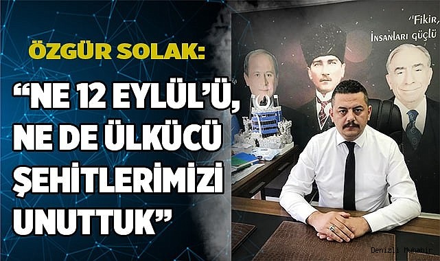 "12 EYLÜL ZULÜMDÜR, ZİLLETTİR