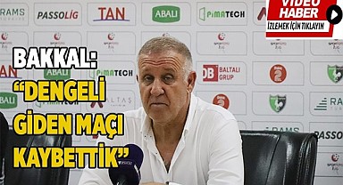 Mesut Bakkal: "Dengeli giden bir maçı kaybettik"