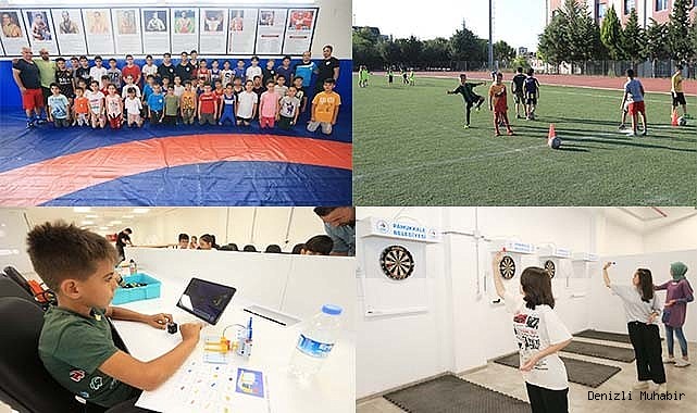 PAMUKKALELİ GENÇLER YAZ SPOR KURSLARIYLA SPORU SEVDİ