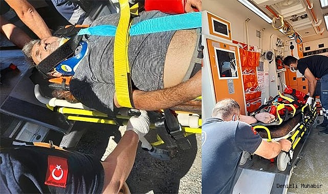 Trenin çarptığı kişi ağır yaralandı