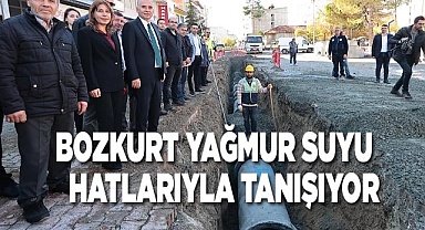 Bozkurt yağmur suyu hatlarıyla tanışıyor