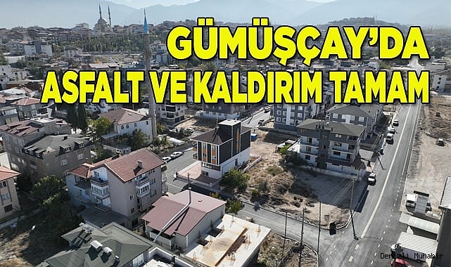 GÜMÜŞÇAY MAHALLESİ’NDE YOL VE KALDIRIM ÇALIŞMALARI TAMAMLANDI