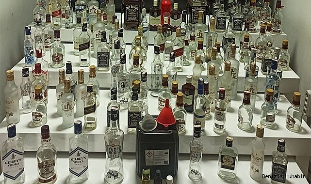 Yılbaşı öncesi piyasaya kaçak alkol sürmeye çalışan 8 şüpheli yakalandı
