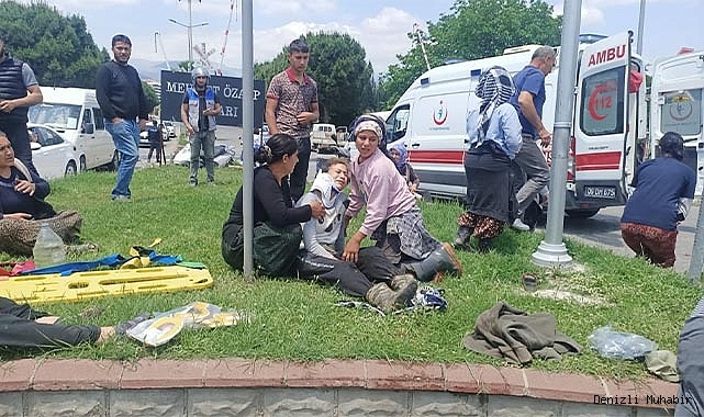 Tarım işçilerine taşıyan minibüs ile kamyonet çarpıştı: 9 yaralı