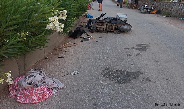 2 motosiklet çarpıştı: 1 ölü
