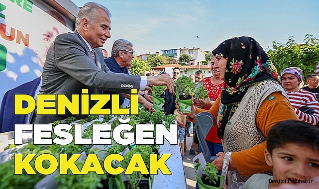 Büyükşehir'den Denizli’ye 40 bin fesleğen
