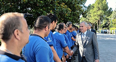 Osman Zolan personelle bayramlaştı