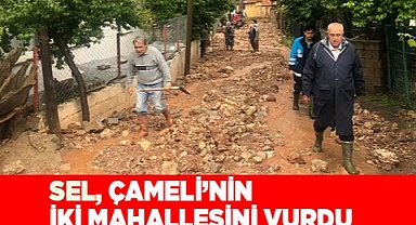 Sel Çameli’nin iki mahallesini vurdu
